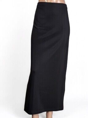 Miss California Black Maxi Skirt Vintage Womens Plus Size 1XL Tube Made in USA